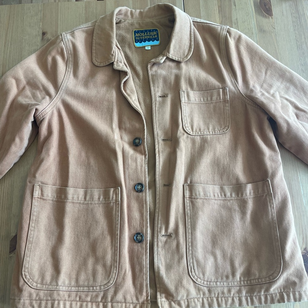 Mollusk burnt orange work coat size small